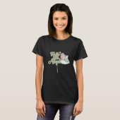 リトルエンジェルケーキトッパー - 眠る赤ちゃん天使 Tシャツ (正面フル)