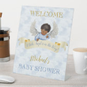 リトルエンジェルブルーウィングテーブルウェルカムペデスタルSig 台座サイン (インサイチュ)