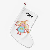 リトルエンジェル名 スモールクリスマスストッキング (正面 (吊り時))
