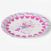 リトルエンジェル2ndバースデー紙プレート ペーパープレート (アングル)