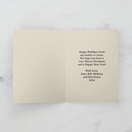 リトルエンジェル クリスマス カード (内部)