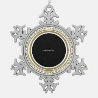 リトルエンジェル –  スノーフレークピューターオーナメント