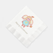 リトルエンジェル・メリークリスマス 縁ありランチョンナプキン (角)