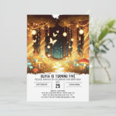 リトルエンチャントウッドランドデジタル誕生日 招待状 (スタンド正面)