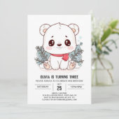 リトルエンチャント極熊デジタル誕生日 招待状 (スタンド正面)