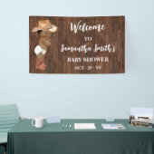 リトルオウムベビーカウボーイウェスタンウェルカムベビーシャワー 横断幕 (トレードショー)