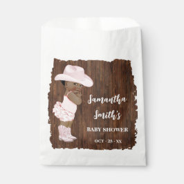 リトルオウム女性のカーボーイウェスタンベビーシャワーパーティー フェイバーバッグ