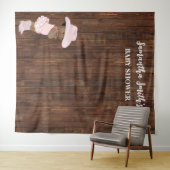 リトルオウム女性のカーボーイウェスタンベビーシャワー タペストリー (インサイチュ(横))