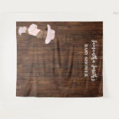 リトルオウム女性のカーボーイウェスタンベビーシャワー タペストリー (正面(横))