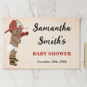 リトルオウム消防士ベイビーシャワーティアウェイランチョンマット ペーパーパッド (インサイチュ)