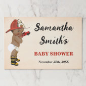 リトルオウム消防士ベイビーシャワーティアウェイランチョンマット ペーパーパッド (正面)