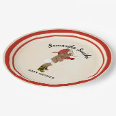 リトルオウム消防士ベビーシャワー紙プレート ペーパープレート (アングル)