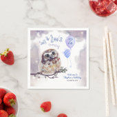 リトルオウルブルーナイト誕生日 スタンダードカクテルナプキン (インサイチュ)