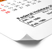 リトルオウル水彩カレンダー2016 ポスター (角)