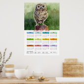 リトルオウル水彩カレンダー2016 ポスター (キッチン)