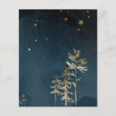 リトルオオカミをテーマにした赤ちゃんシャワーサンキューカード (裏面)