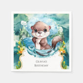 リトルオタカラフルー誕生日 スタンダードカクテルナプキン (正面)