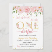 リトルオネダーフルフローラ誕生日招待状 招待状 (正面)