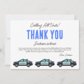 リトルオフィサー警察誕生日 | オーダーメイド サンキューカード (正面)