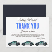 リトルオフィサー警察誕生日 | オーダーメイド サンキューカード (正面/裏面)