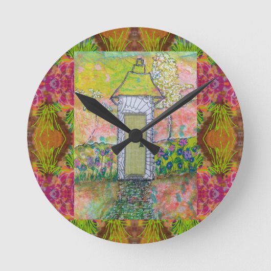 リトルオリエンタルハウス ラウンド壁時計 (正面)