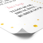 リトルオンダーフルフローラ誕生日マイルストーン記号 ポスター (角)