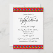 リトルオールスター男の赤ちゃんシャワー 招待状 (裏面)