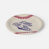 リトルオールスター野球赤ちゃんシャワー紙プレート ペーパープレート (アングル)