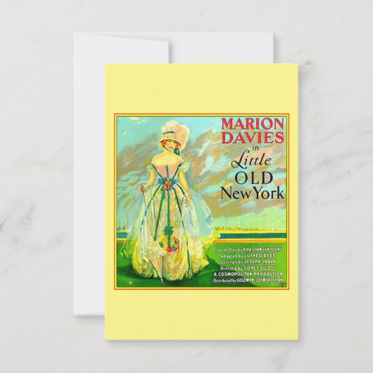 リトルオールドニューヨークのポスター サンキューカード (正面)