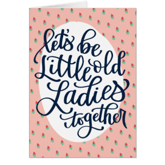 リトルオールドレディース誕生日カード最高のfor  friend