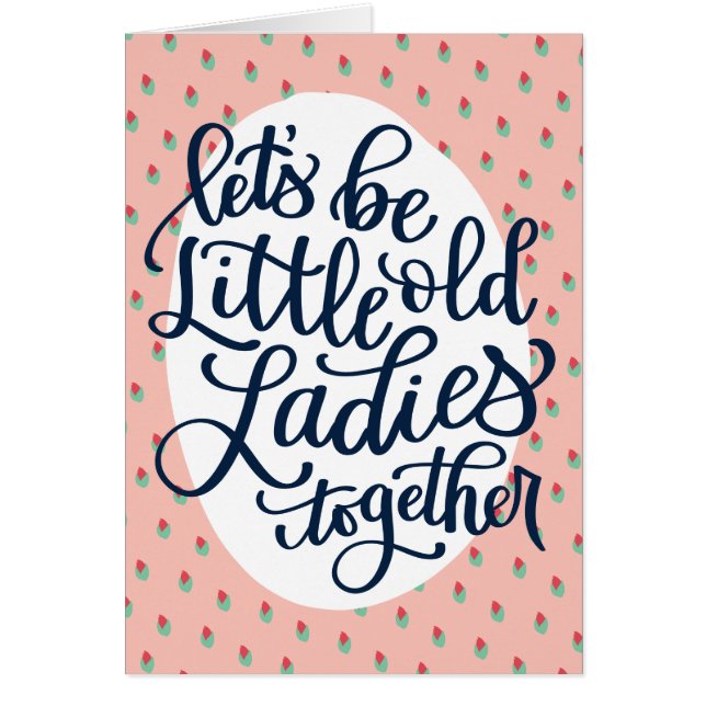 リトルオールドレディース誕生日カード最高のfor  friend (正面)