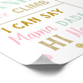 リトルオ恋しく思ネダーフルピンクマイルストーン誕生の状態 ポスター (角)