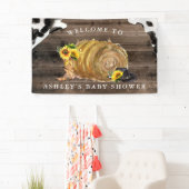 リトルカウガール | ウェスタンベイビーシャワーウェルカム 横断幕 (インサイチュ)