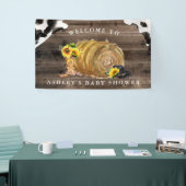 リトルカウガール | ウェスタンベイビーシャワーウェルカム 横断幕 (トレードショー)