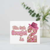 リトルカウガール 2歳の誕生日 ポストカード (スタンド正面)