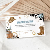 リトルカウボーイおむつラッフルチケットエンクロージャカード エンクロージャーカード