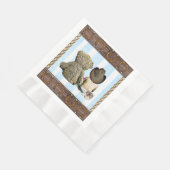 リトルカウボーイとテディベアパーティー 縁ありランチョンナプキン (角)