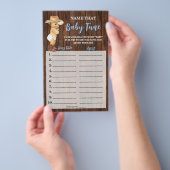 リトルカウボーイの名前は、ベビーチューンシャワーゲームカード チラシ (ハンドル)