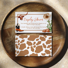 リトルカウボーイウェスタンロデオディスプレイシャワー エンクロージャーカード