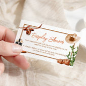 リトルカウボーイウェスタンロデオディスプレイシャワー エンクロージャーカード