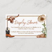 リトルカウボーイウェスタンロデオディスプレイシャワー エンクロージャーカード (正面)