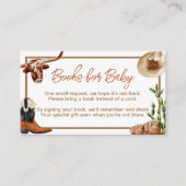 リトルカウボーイウェスタンロデオブックスベビー エンクロージャーカード (正面)