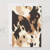 リトルカウボーイウェスタンワイルドウェストRodeoベビーシャワー 招待状 (裏面)