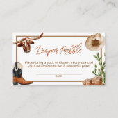 リトルカウボーイウエスタンロデオオムツラッフル エンクロージャーカード (正面)