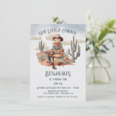 リトルカウボーイファースト誕生日パーティー 招待状 (スタンド正面)