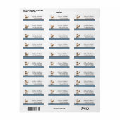 リトルカウボーイブルー水玉模様 ラベル (フルシート)