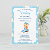 リトルカウボーイブーツベイビーシャワー 招待状 (スタンド正面)