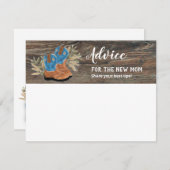 リトルカウボーイブーティダークウッドアドバイスカード サンキューカード (正面/裏面)