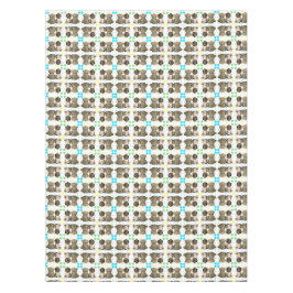 リトルカウボーイベビーとテディベア テーブルクロス