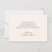 リトルカウボーイベビーシャワーサンキューカード 招待状 (裏面)